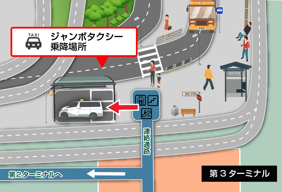 第3ターミナルタクシー待ち合わせ場所