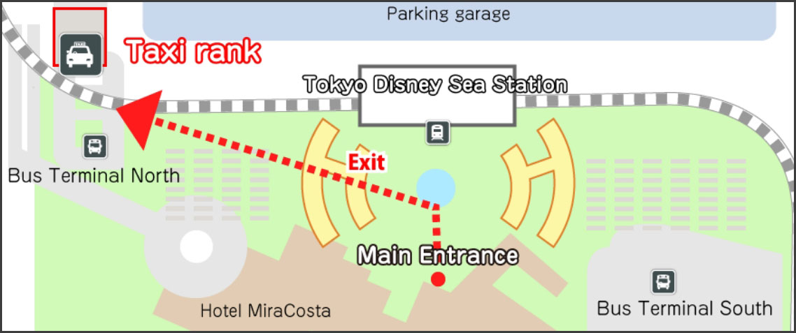 Tokyo Disneysea Taxi Stand