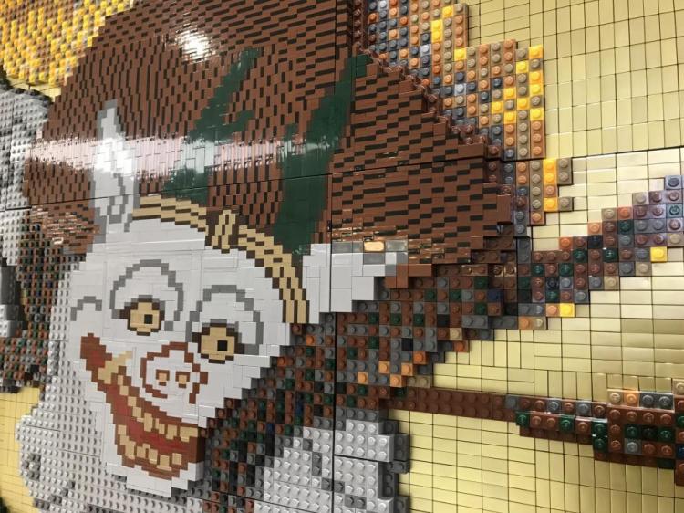 LEGOの風神雷神図屏風