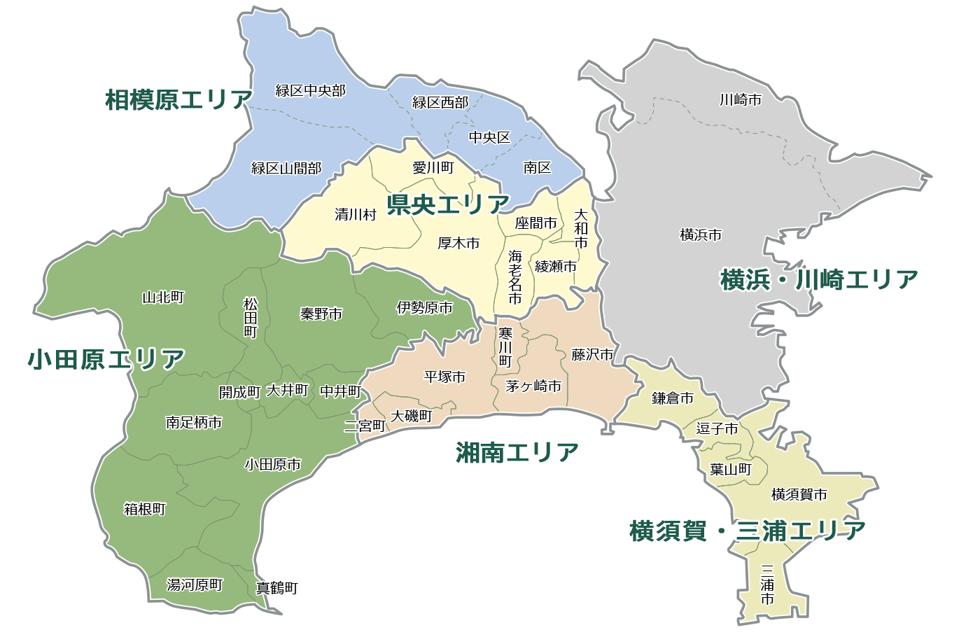 神奈川料金表地図