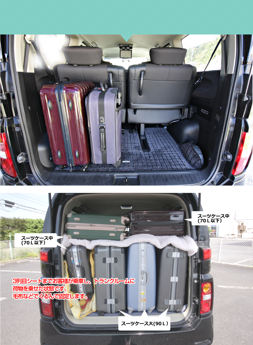 トランクルーム荷積みスペース