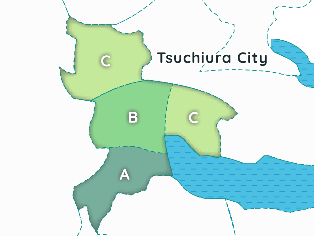 Tsuchiura-city map