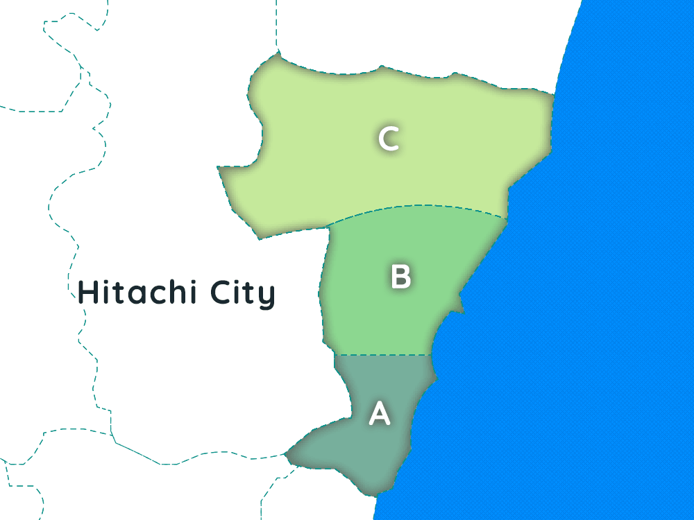 Hitachi-city map