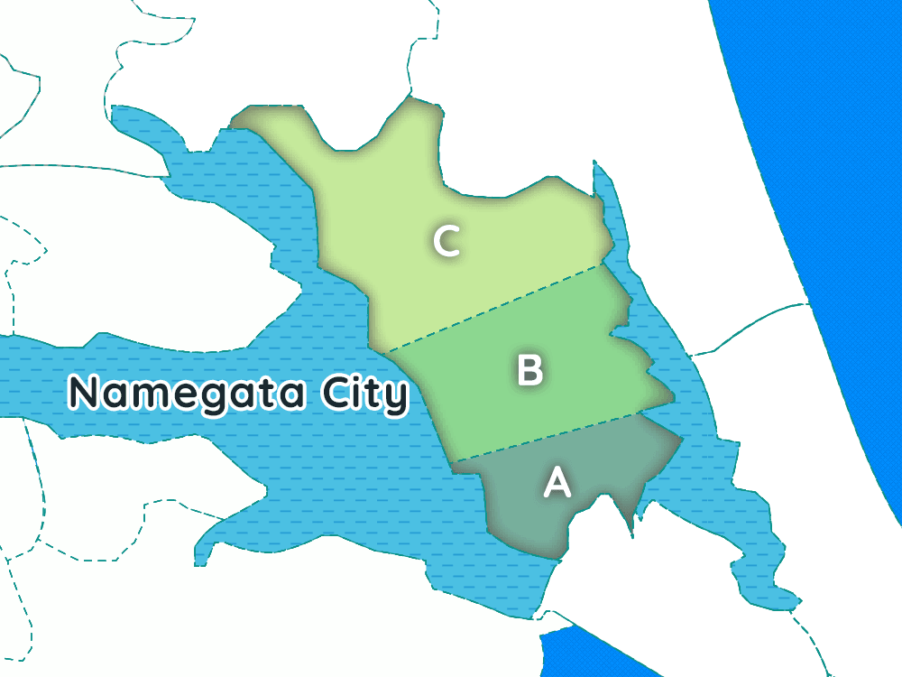 Namegata-city map