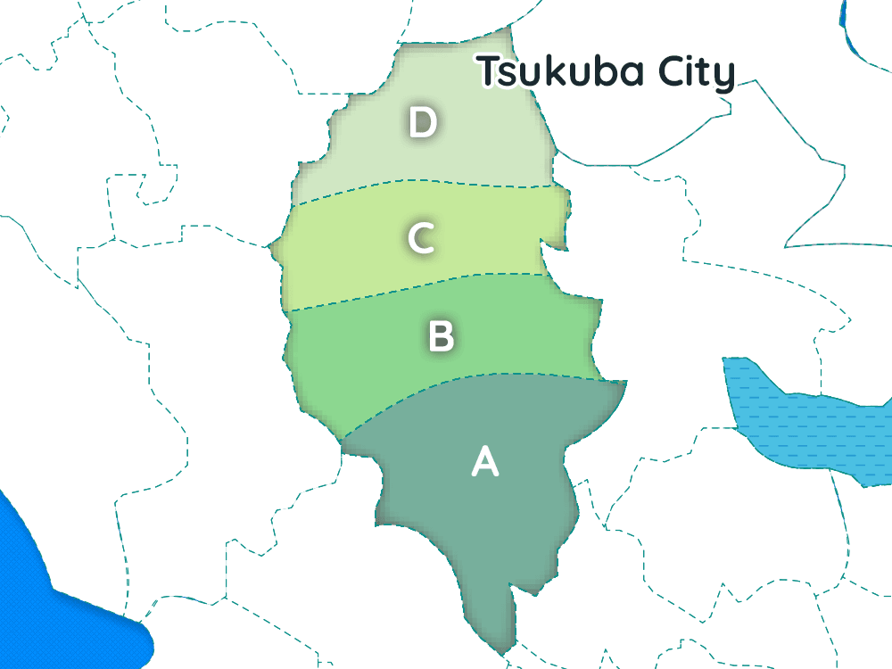 Tsukuba-city map