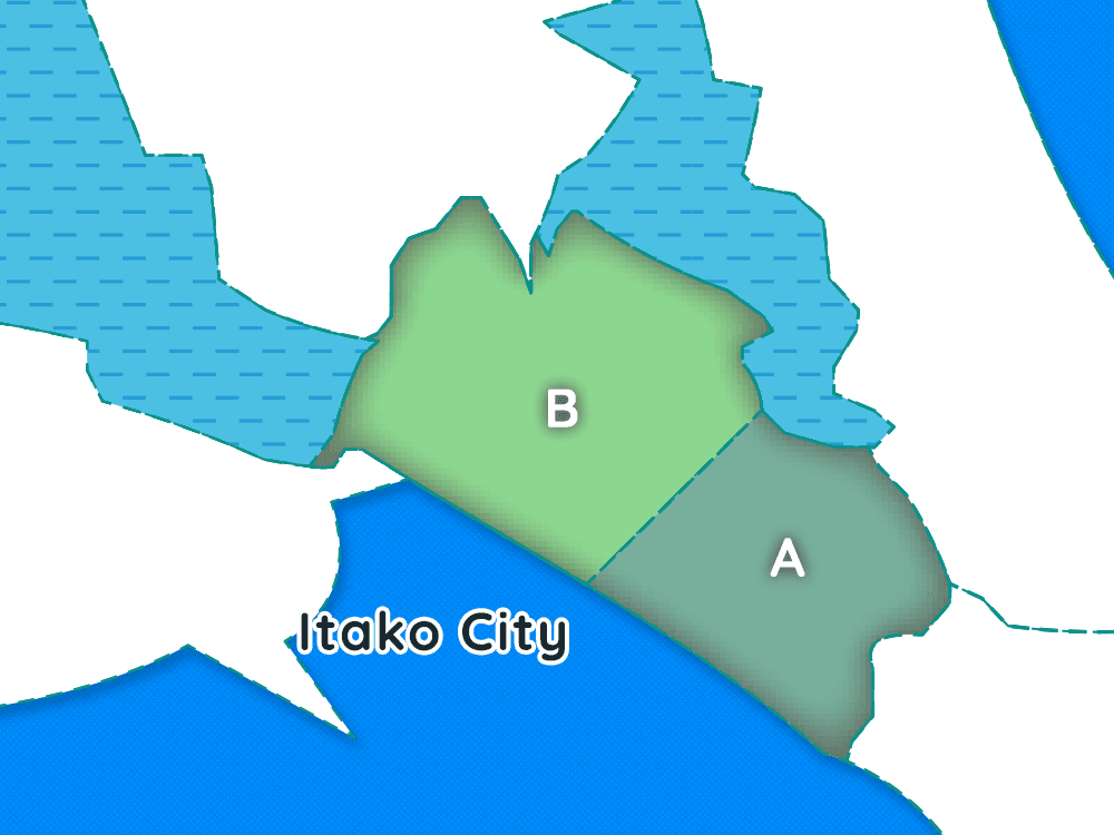 Itako-city map