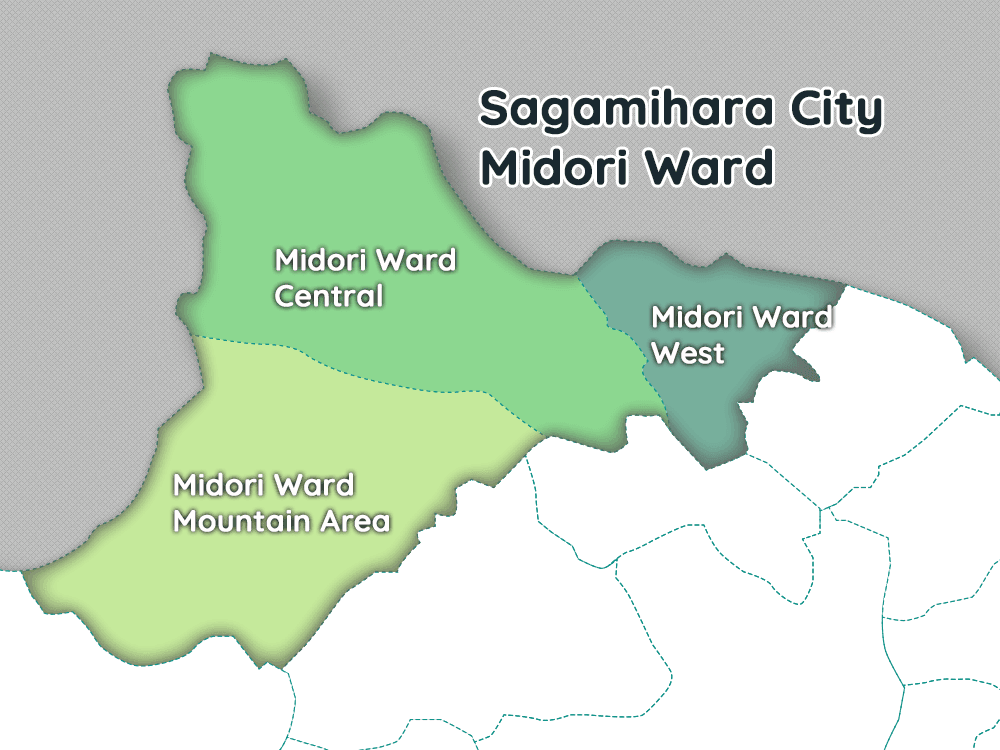 Sagamihara-city-midori-ku map