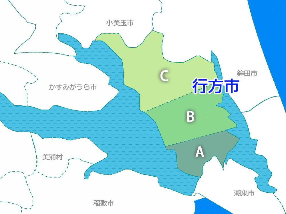 茨城行方市地図