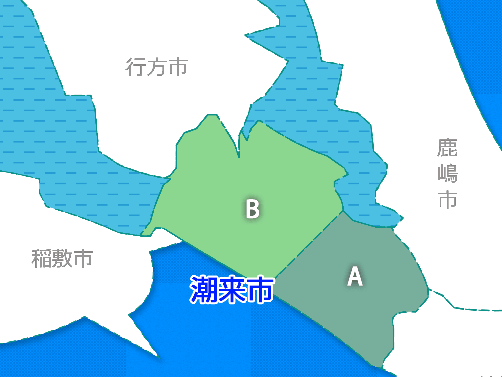 茨城潮来市地図