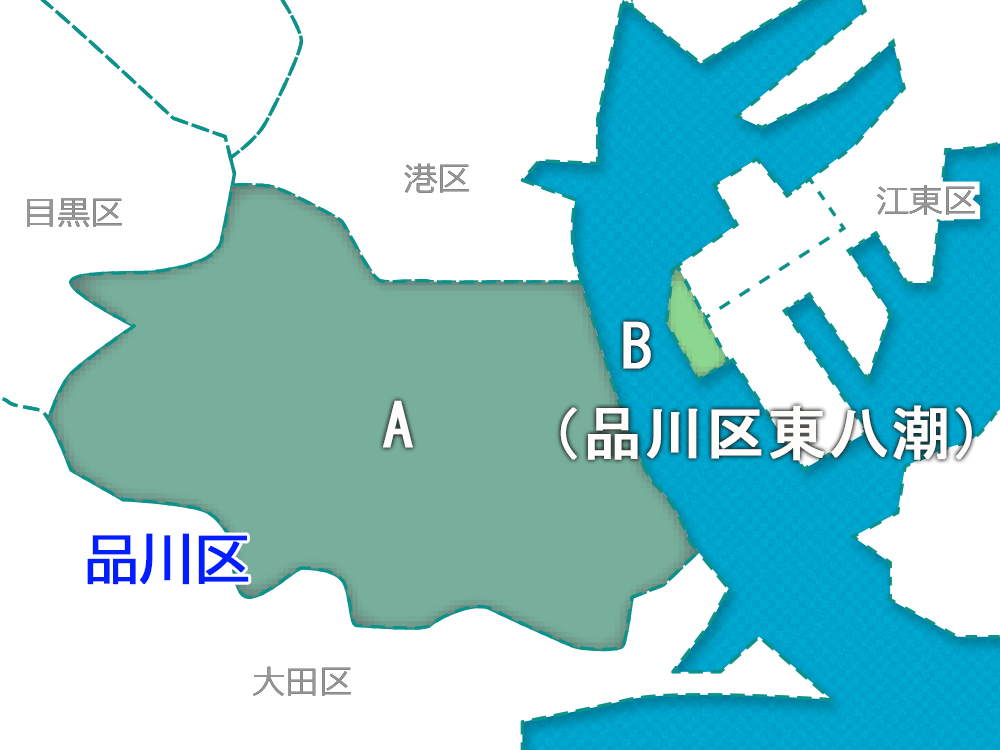 東京品川区地図